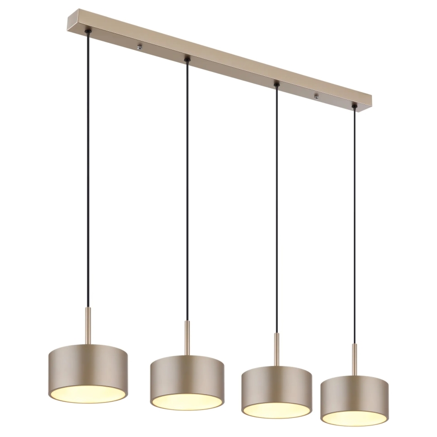 Globo - LED-Pendelleuchte an Kabel LED/40W/230V 3000K Messing