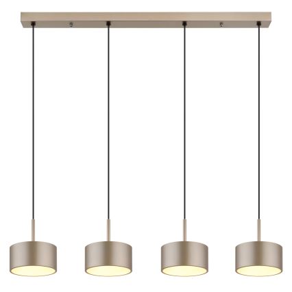 Globo - LED-Pendelleuchte an Kabel LED/40W/230V 3000K Messing