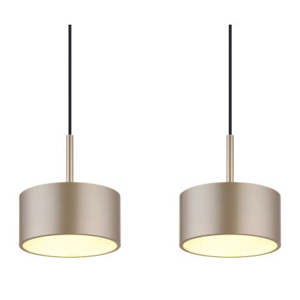 Globo - LED-Pendelleuchte an Kabel LED/40W/230V 3000K Messing