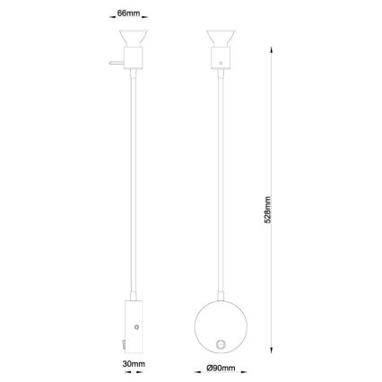 Globo - Wandleuchte  1xGU10/35W/230V