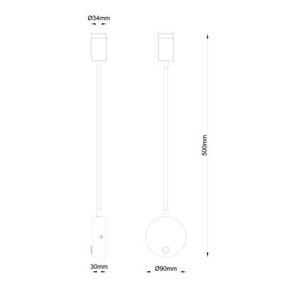 Globo - LED Flexible Lampe LED/3W/230V