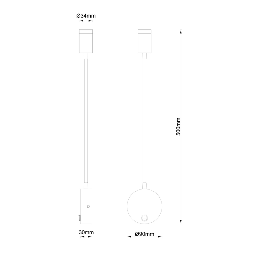 Globo - LED Flexible Lampe LED/3W/230V