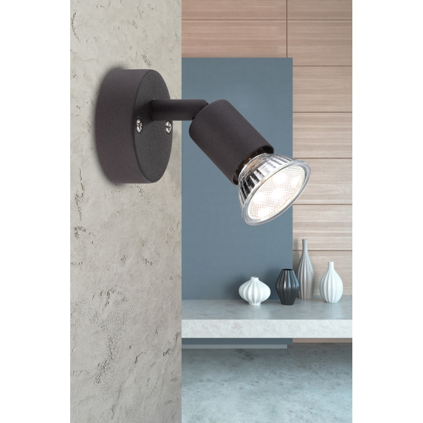 Globo - LED-Wandstrahler 1xGU10/3W/230V schwarz