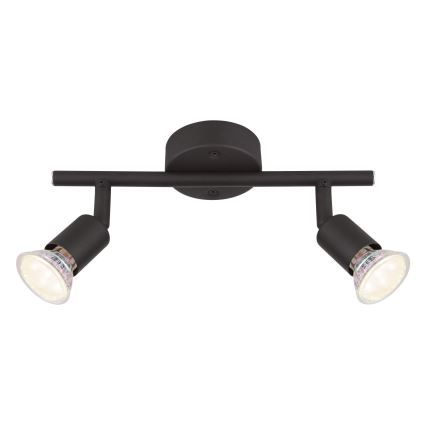 Globo - LED-Strahler 2xGU10/3W/230V schwarz