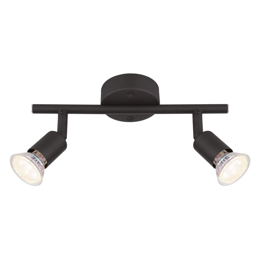 Globo - LED-Strahler 2xGU10/3W/230V schwarz