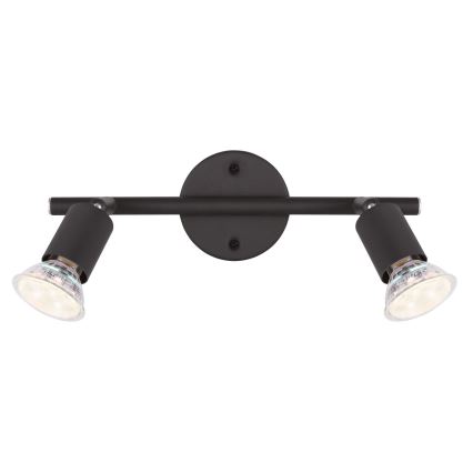 Globo - LED-Strahler 2xGU10/3W/230V schwarz