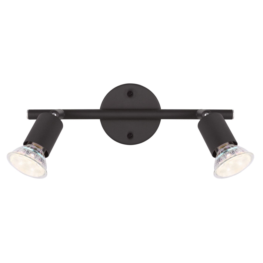 Globo - LED-Strahler 2xGU10/3W/230V schwarz