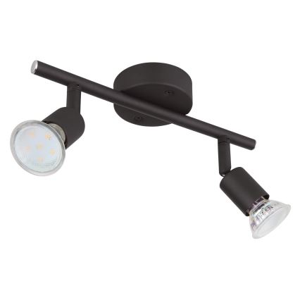 Globo - LED-Strahler 2xGU10/3W/230V schwarz
