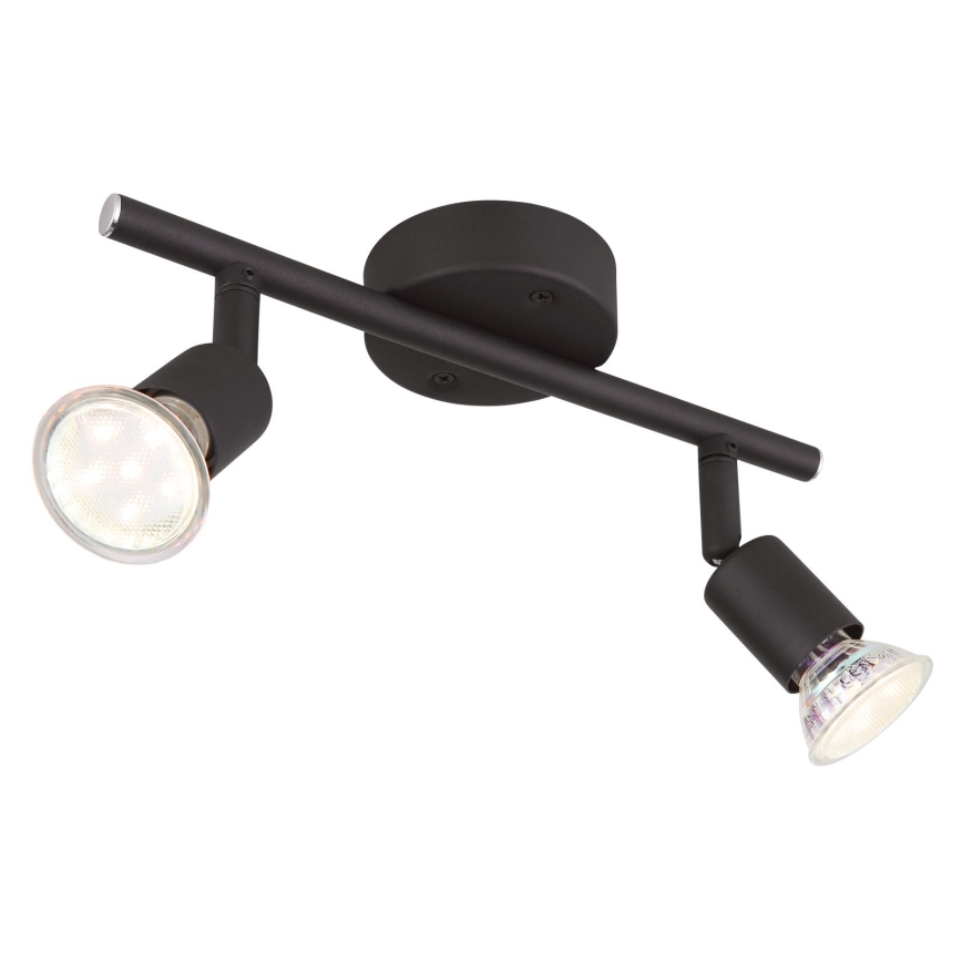 Globo - LED-Strahler 2xGU10/3W/230V schwarz