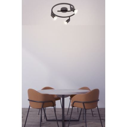 Globo - LED-Strahler 3xGU10/3W/230V schwarz