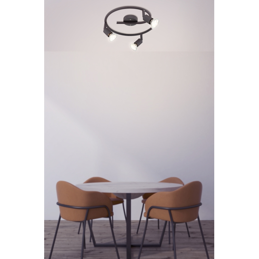 Globo - LED-Strahler 3xGU10/3W/230V schwarz