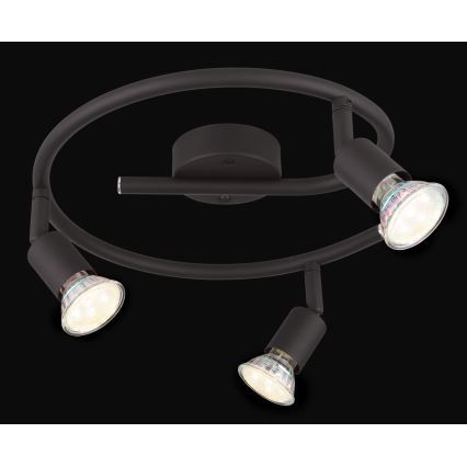 Globo - LED-Strahler 3xGU10/3W/230V schwarz