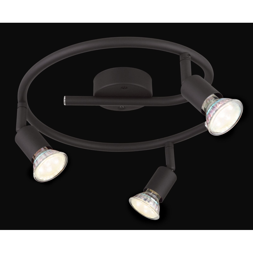Globo - LED-Strahler 3xGU10/3W/230V schwarz