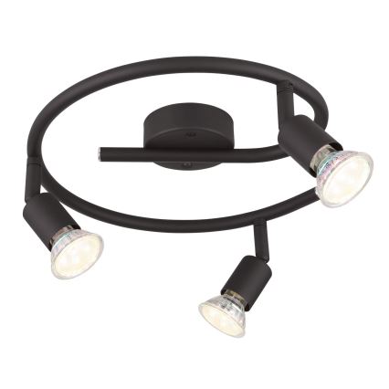 Globo - LED-Strahler 3xGU10/3W/230V schwarz