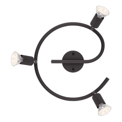 Globo - LED-Strahler 3xGU10/3W/230V schwarz