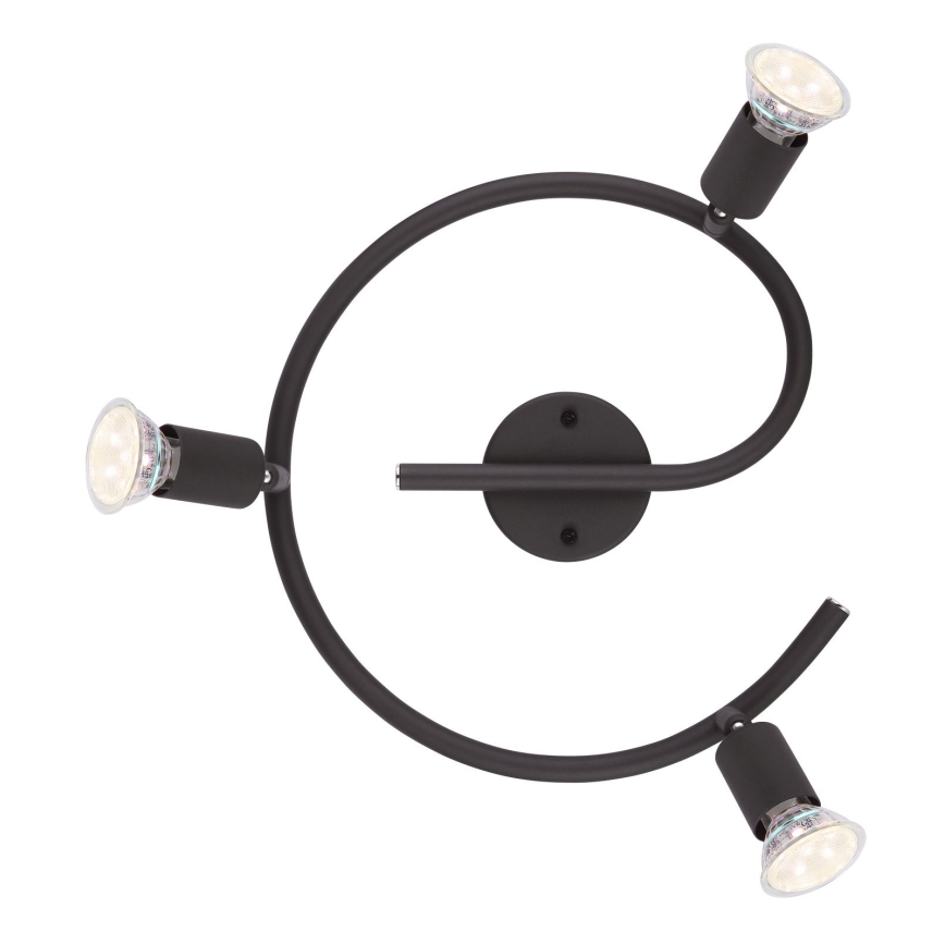 Globo - LED-Strahler 3xGU10/3W/230V schwarz
