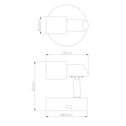 Globo - LED-Wandstrahler 1xGU10/3W/230V