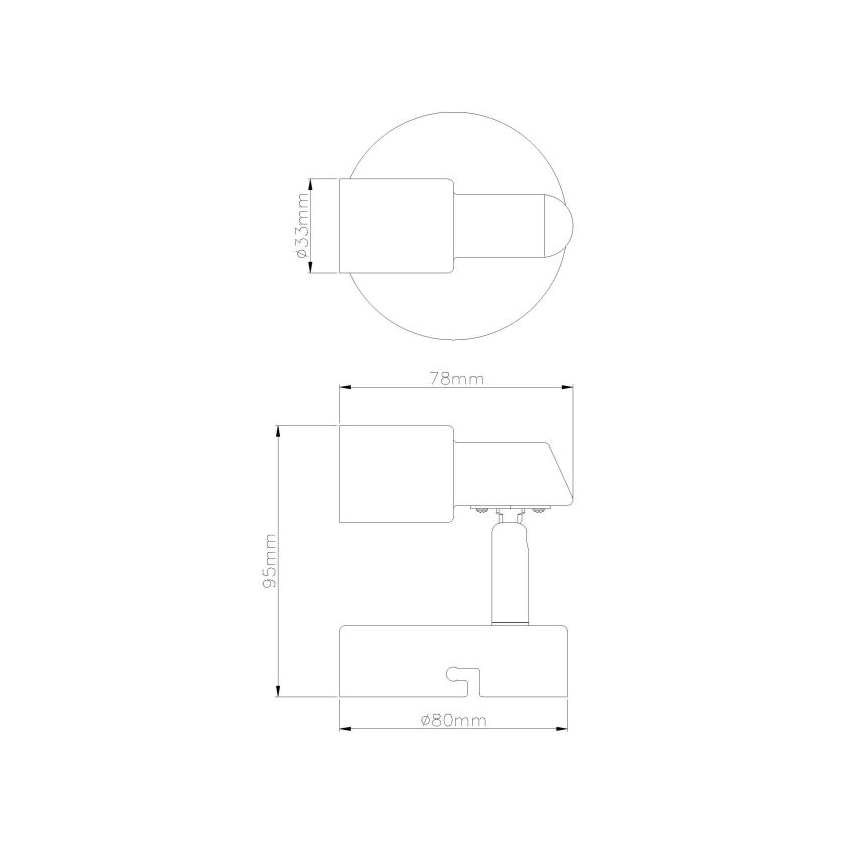Globo - LED-Wandstrahler 1xGU10/3W/230V