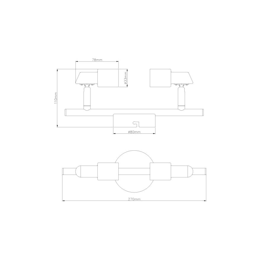 Globo - LED-Strahler 2xGU10/3W/230V