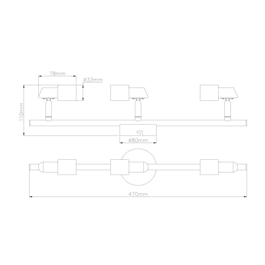 Globo - LED-Strahler 3xGU10/3W/230V