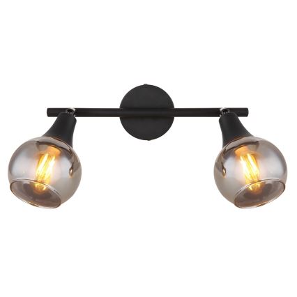 Globo - Strahler 2xE14/40W/230V schwarz