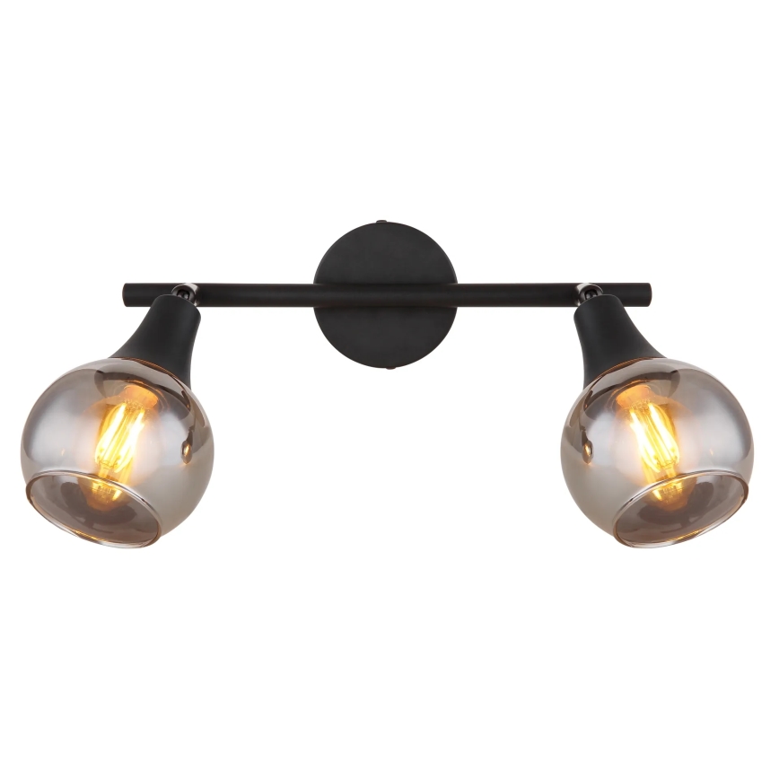 Globo - Strahler 2xE14/40W/230V schwarz