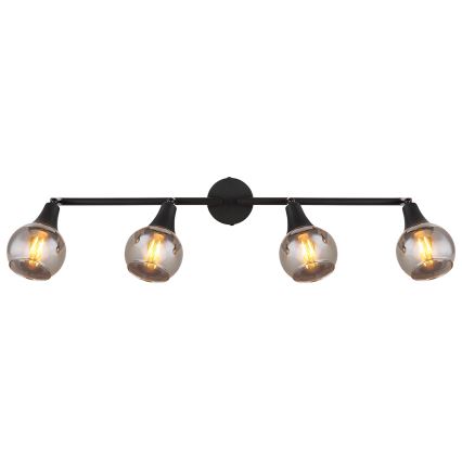 Globo - Strahler 4xE14/40W/230V schwarz
