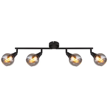 Globo - Strahler 4xE14/40W/230V schwarz
