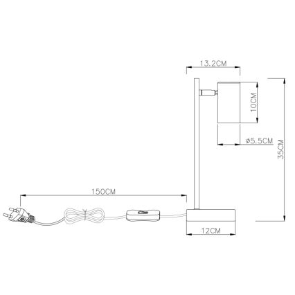 Globo - Tischleuchte 1xGU10/5W/230V