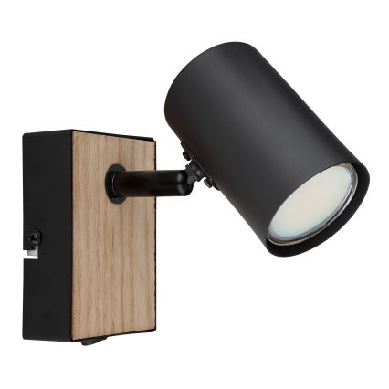 Globo - Wand-Spotleuchte 1xGU10/25W/230V schwarz/braun