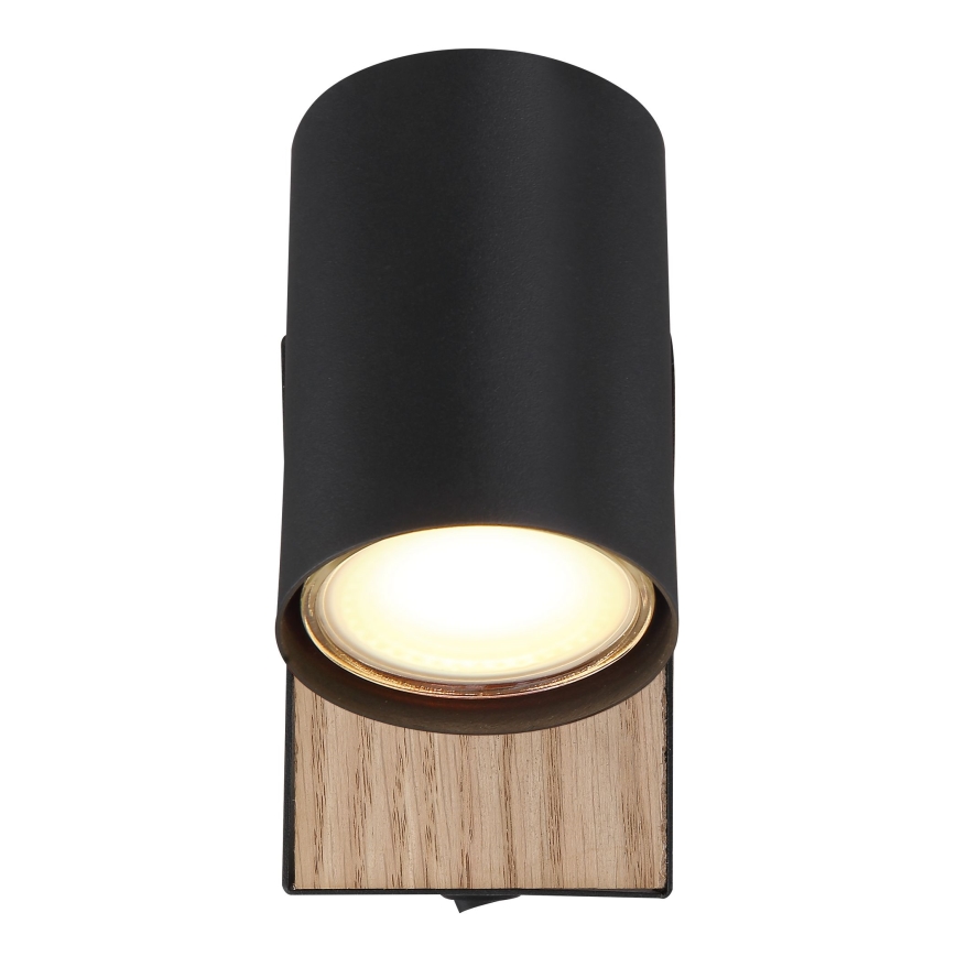 Globo - Wand-Spotleuchte 1xGU10/25W/230V schwarz/braun