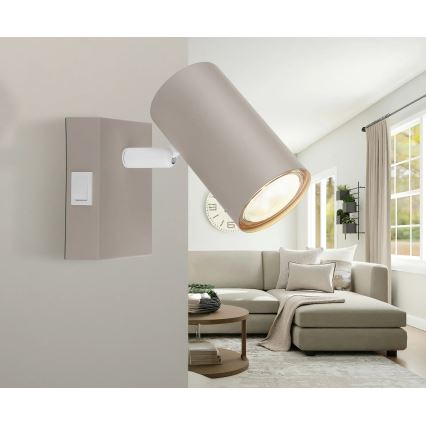 Globo - Wandspot 1xGU10/25W/230V beige