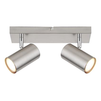 Globo - Strahler 2xGU10/25W/230V matt Chrom