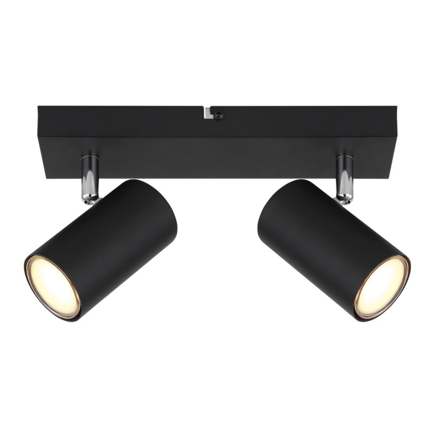 Globo - Einbauleuchte 2xGU10/35W/230V schwarz