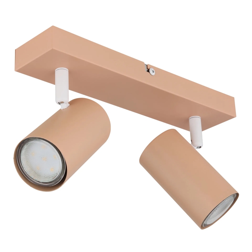 Globo - Strahler 2xGU10/25W/230V orange