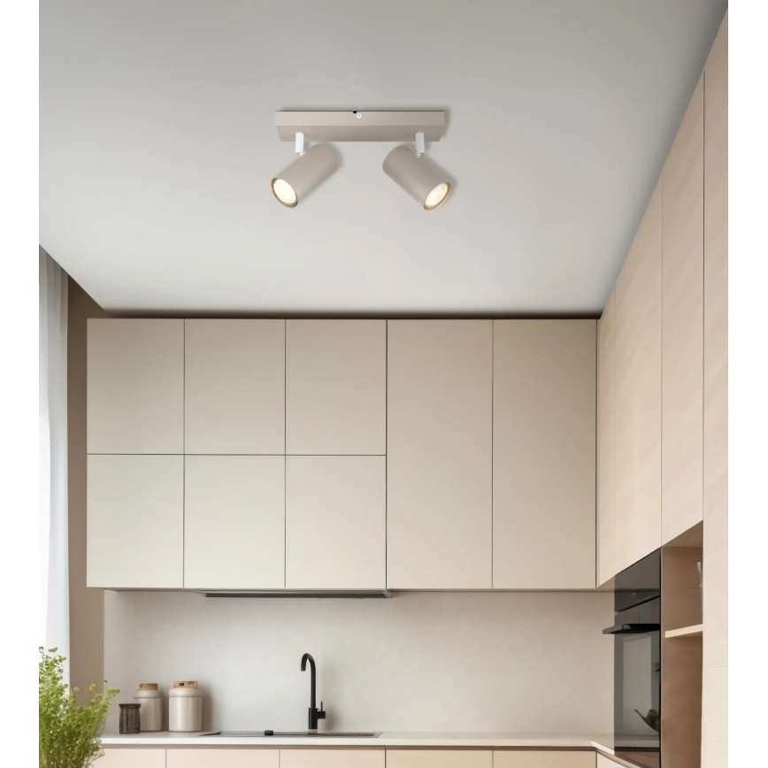Globo - Deckenstrahler 2xGU10/35W/230V beige