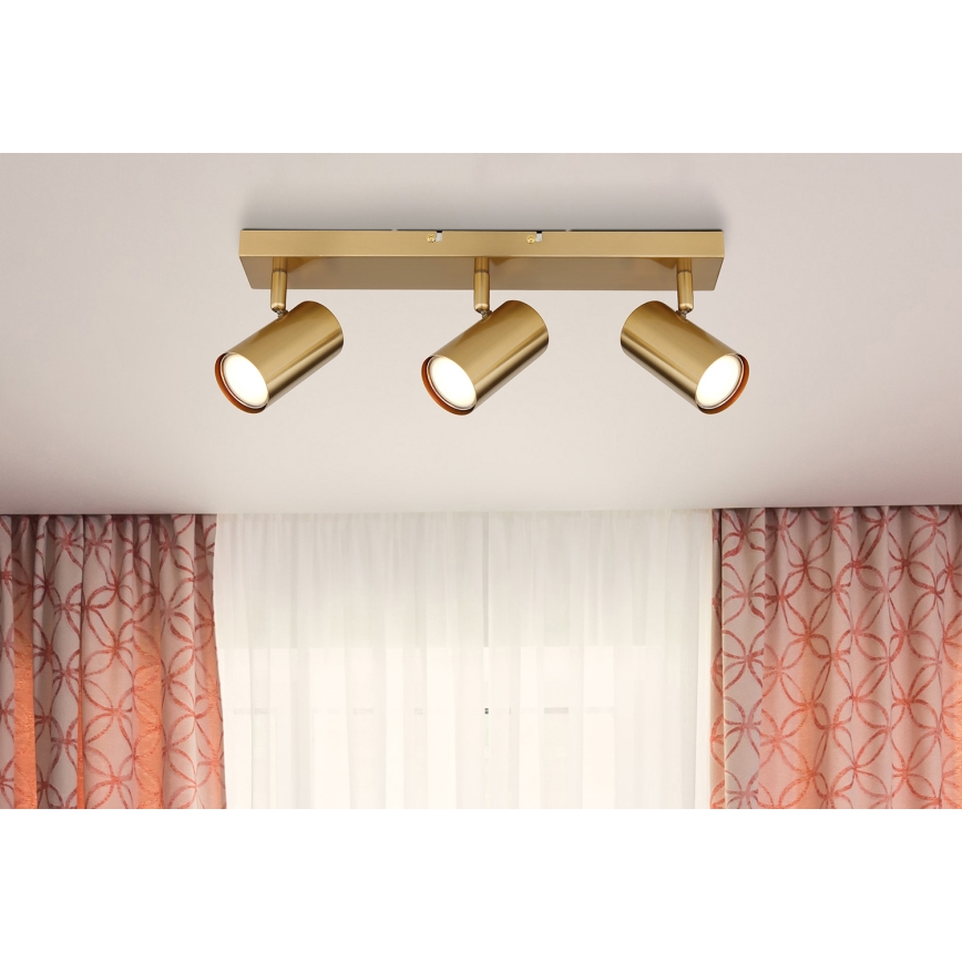 Globo - Strahler 3xGU10/35W/230V golden