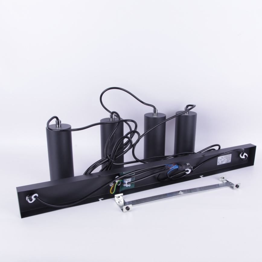 Globo - Hängeleuchte an Kabel 4xGU10/35W/230V schwarz