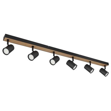 Globo - Strahler 6xGU10/35W/230V schwarz/braun