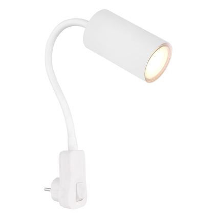 Globo - Steckdosen-Wandspot 1xGU10/35W/230V weiß