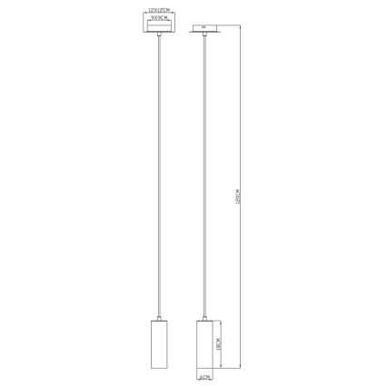 Globo - Hängeleuchte 1xGU10/35W/230V weiß