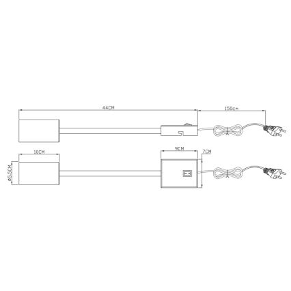 Globo - Flexible Wandleuchte ROBBY 1xGU10/25W/230V schwarz