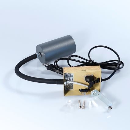 Globo - Flexible Wandleuchte 1xGU10/25W/230V grau/braun