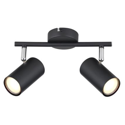 Globo - Strahler 2xGU10/25W/230V schwarz