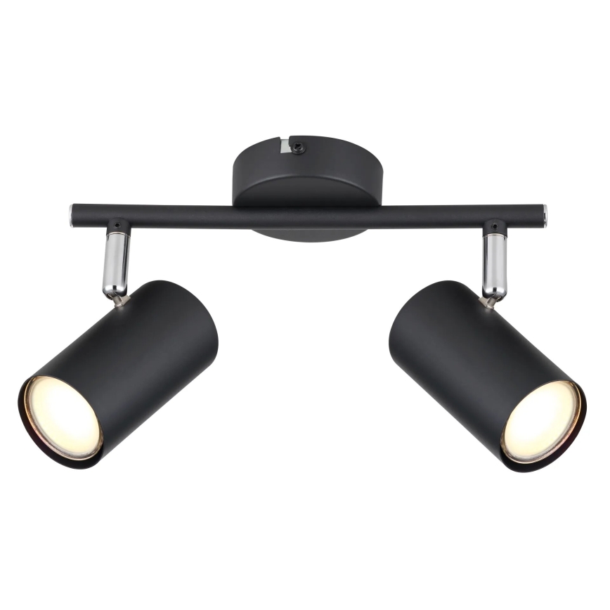 Globo - Strahler 2xGU10/25W/230V schwarz