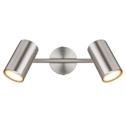 Globo - Strahler 2xGU10/25W/230V matt Chrom