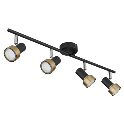 Globo - Strahler  4xGU10/25W/230V schwarz/golden