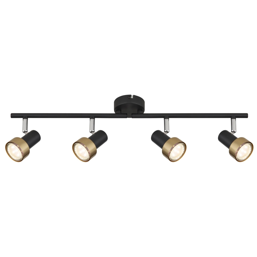 Globo - Strahler  4xGU10/25W/230V schwarz/golden