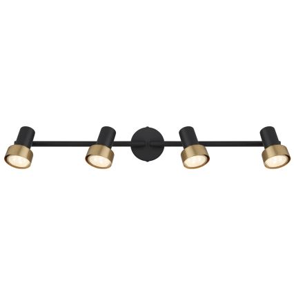 Globo - Strahler  4xGU10/25W/230V schwarz/golden