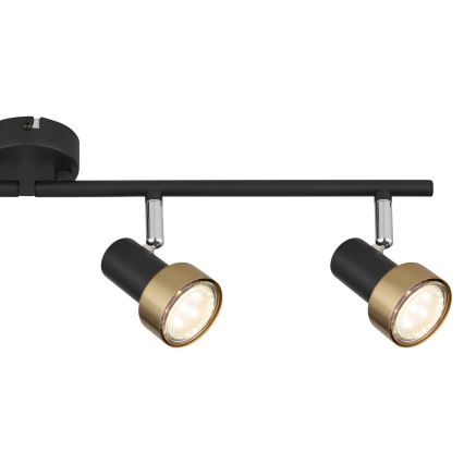 Globo - Strahler  4xGU10/25W/230V schwarz/golden
